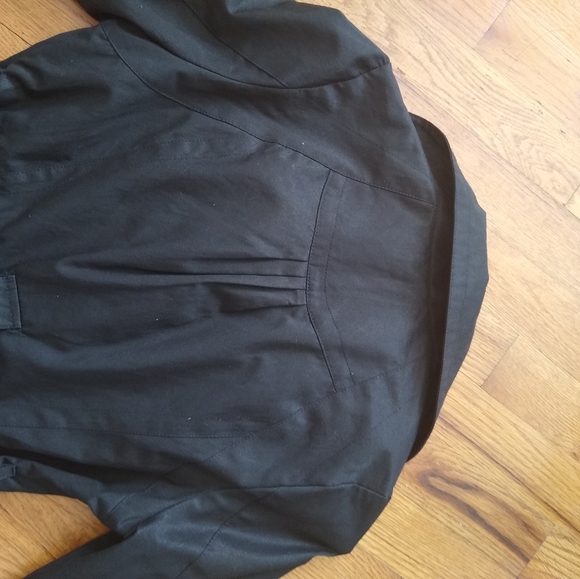 Forever 21 Black Raincoat Jacket Sz S - Picture 12 of 13